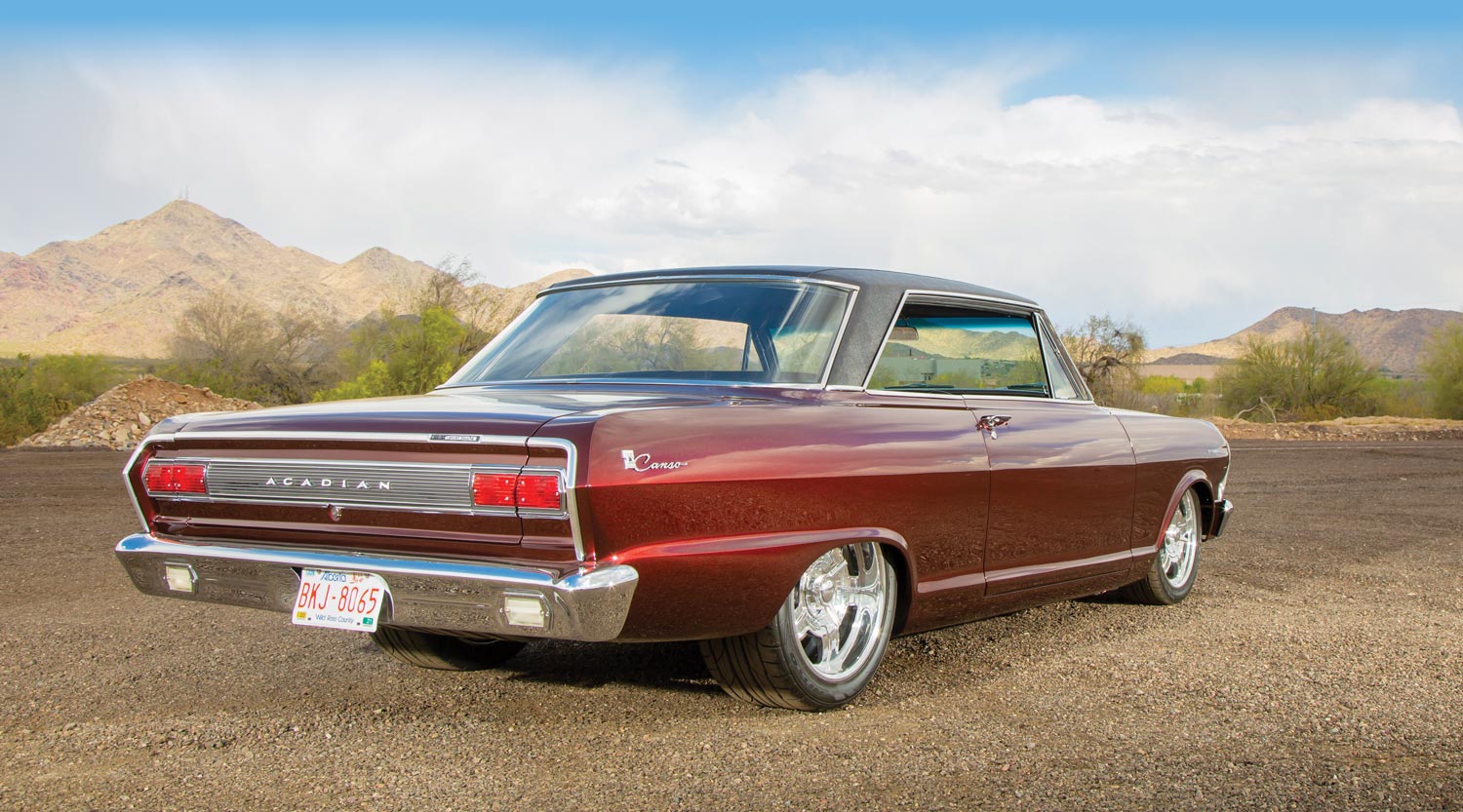 ’65 Acadian Canso Sport Deluxe's rear side view