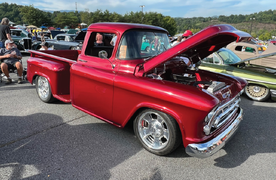 Candy Red ’57 Chevy pickup