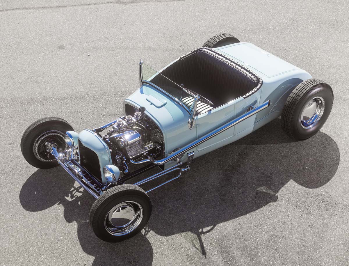aerial view of a '27 Ford