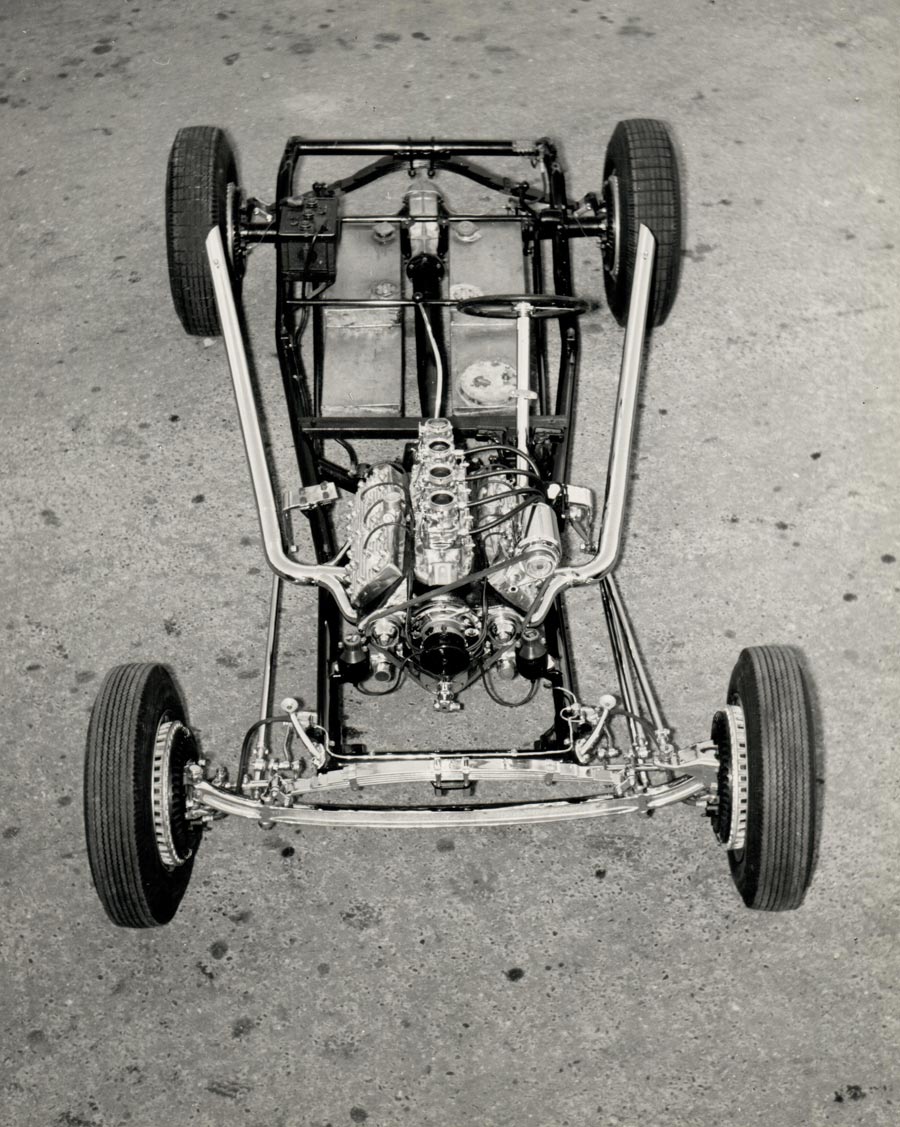 old image of a chassis built out