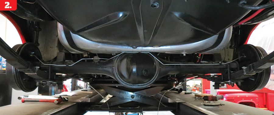 tri five chevy heidts four link rear suspension