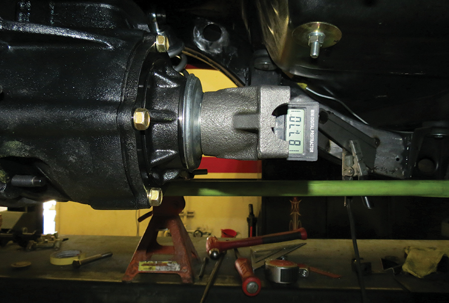 A picture of a rear suspended