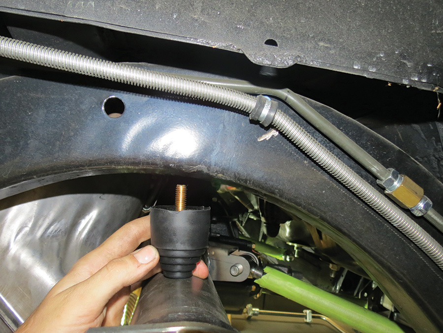 Picture of a rear suspension