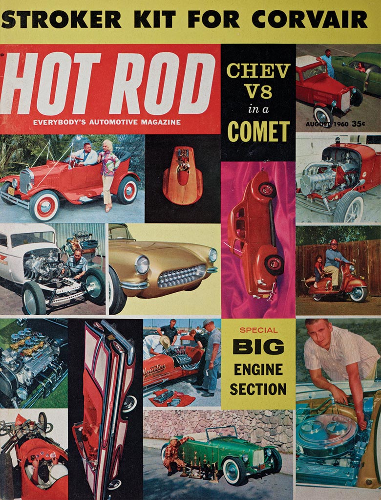 Classic Hot Rod magazine featuring a collage of classic vehicles