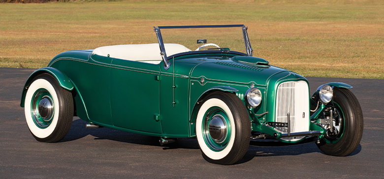 Emerald Green ex–De Fillipi/La Masa ’32 roadster on the road