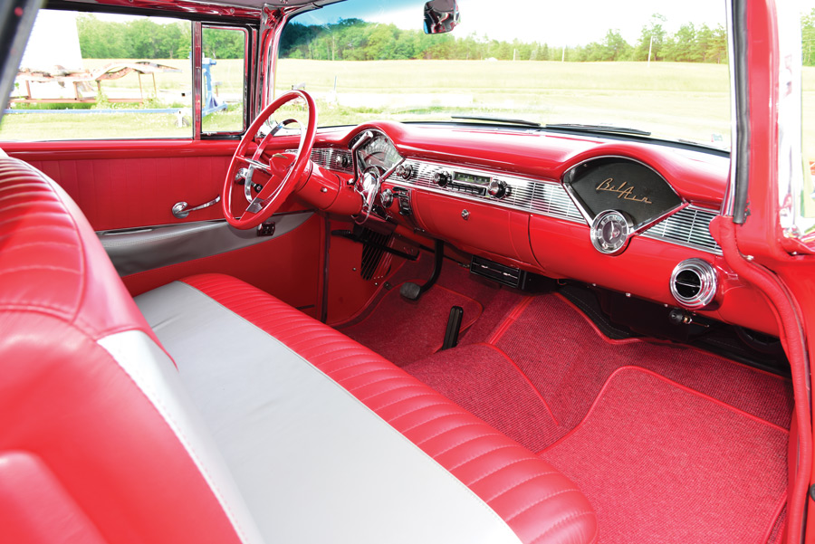 inside of a ’56 Chevy Nomad