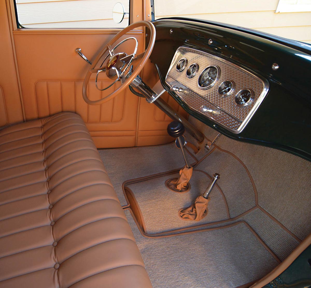 interior of ’32 Ford