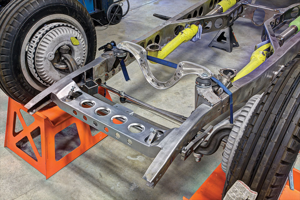 Torsion bars and crossmember on front end