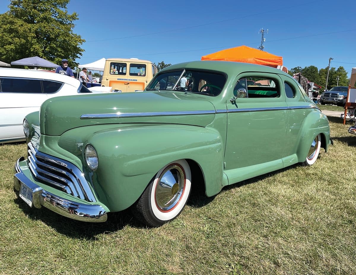 a sage green ’47 Ford