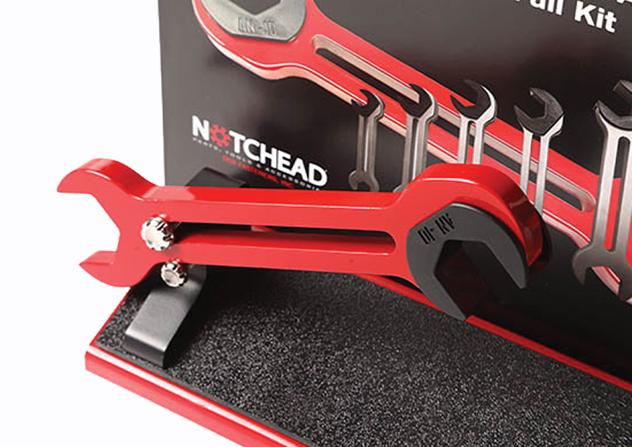 Notchead wrench in red