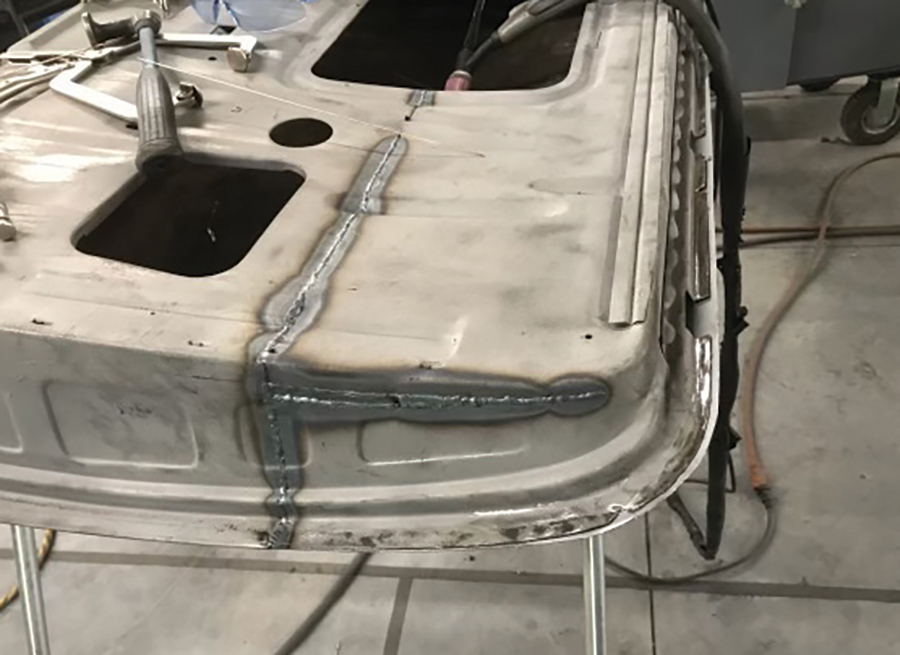 Metal part of the car