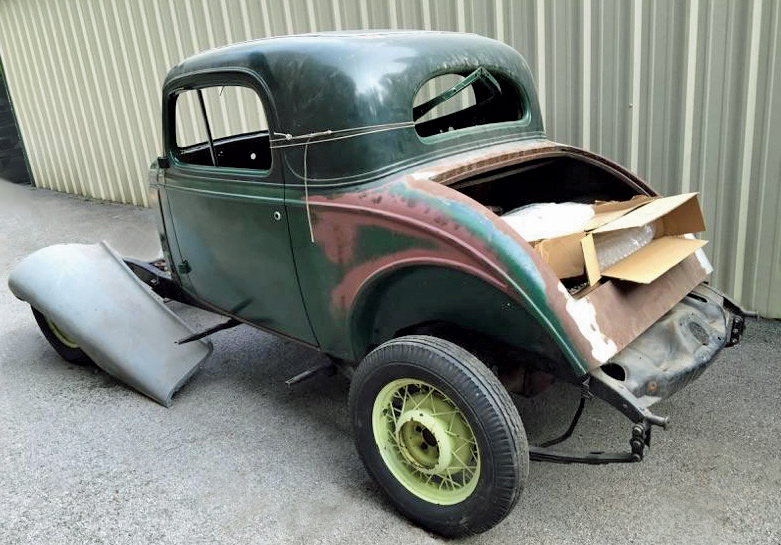 '35 chevy before disassembly 