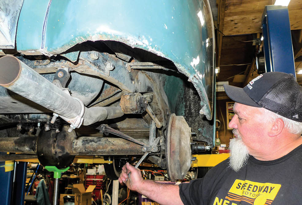 This one we’ll replace with a new spring from Speedway Motors.