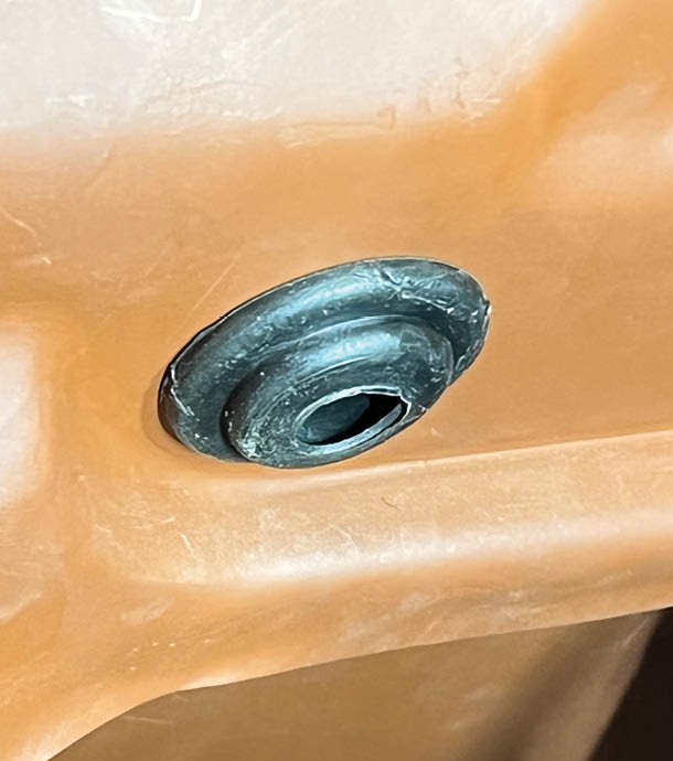 A pair of propersized rubber grommets (one for each heater hose) are provided along with a smaller grommet (requires a 5/8-inch hole) for the wiring to pass between the engine and passenger compartments.