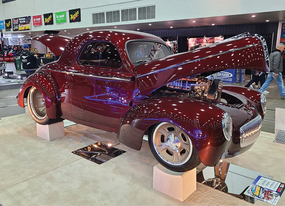 Maroon custom '41 Willys