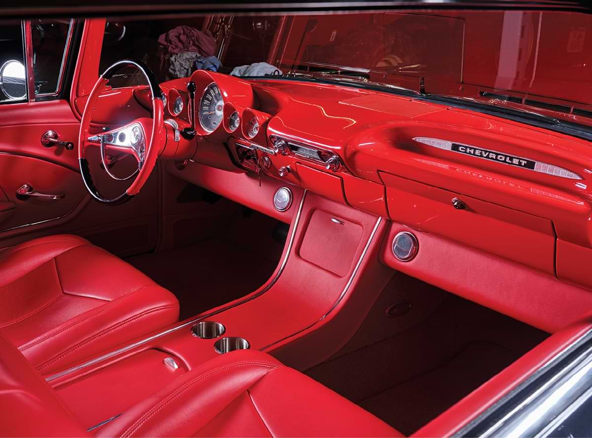 interior of ’59 Chevy Brookwood Wagon