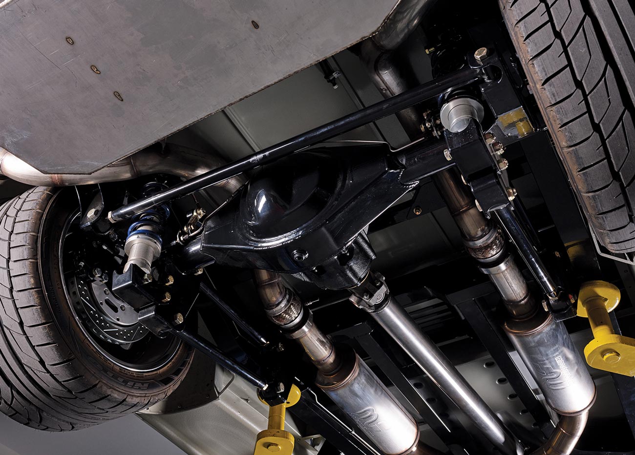 '37 Chevy pickup's rear undercarriage