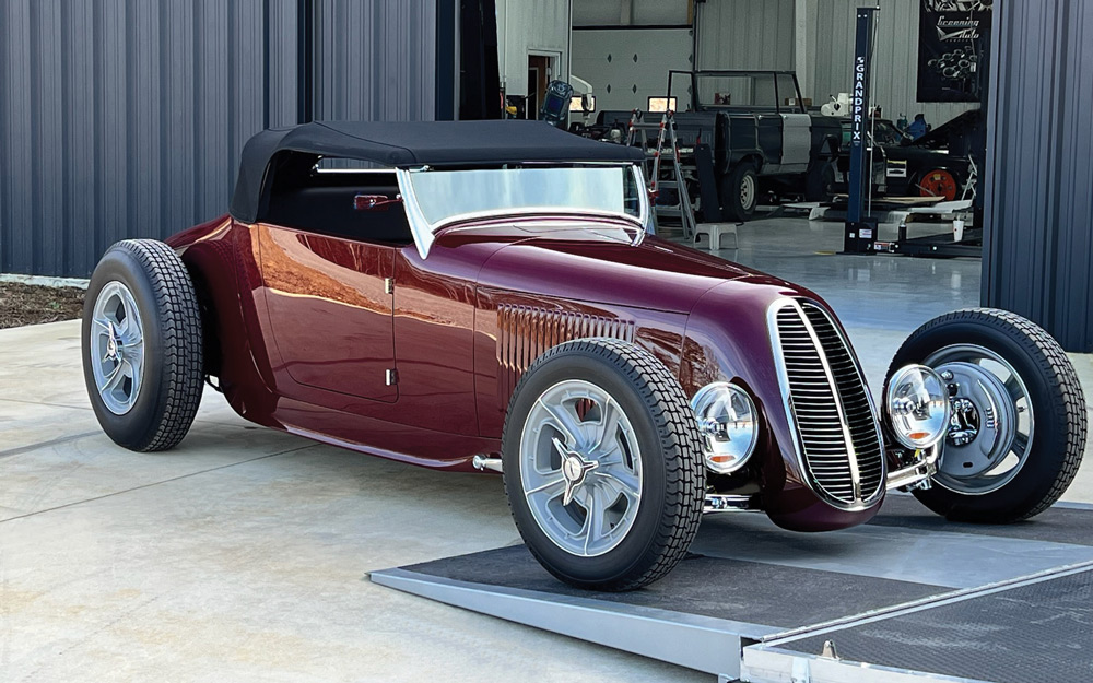 Here’s a preview of the finished car. This is one of the nicest track roadsters we’ve seen in a long time.