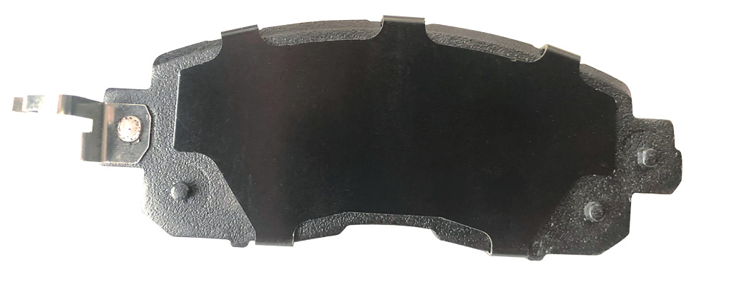 You are looking at a “low inertia” pad back. It is intended for heavier vehicles and has a 22-square-inch braking surface, intended for 12.8-inch rotors that utilize dual-piston calipers. These types of pads might be found on Ford F-150 front or Chevrolet Tahoe rear brakes.