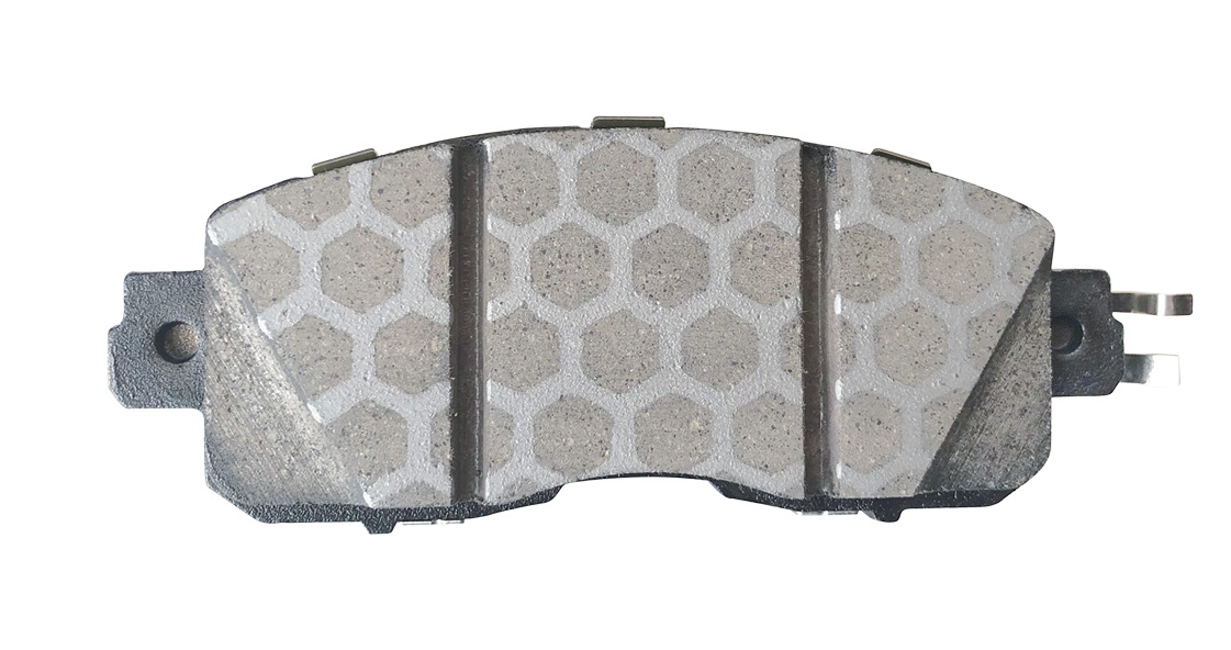 These “hex coated” pads are the next generation of ceramic premium OE performance that is intended to yield quiet operation and low dust emittance. Note the hex design coating as this is an additional transfer layer, and it’s copper free. The slot and chamfer design helps eliminate noise and improve performance.