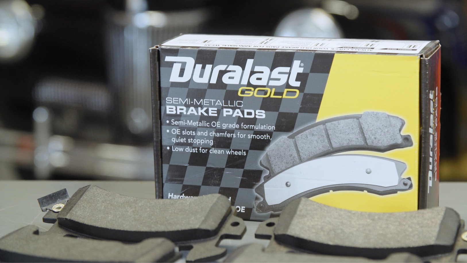 box of Duralast Gold pads
