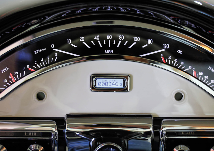 speedometer in a '57 Ford Ranchero
