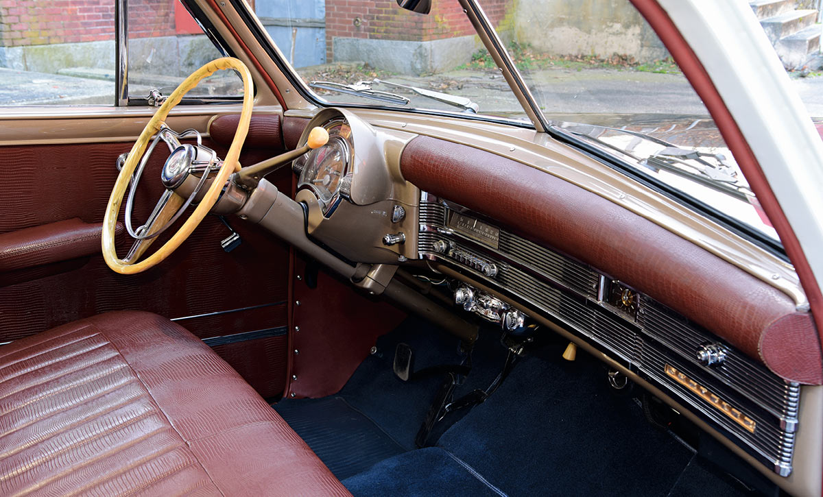 Chrysler's red leather interior