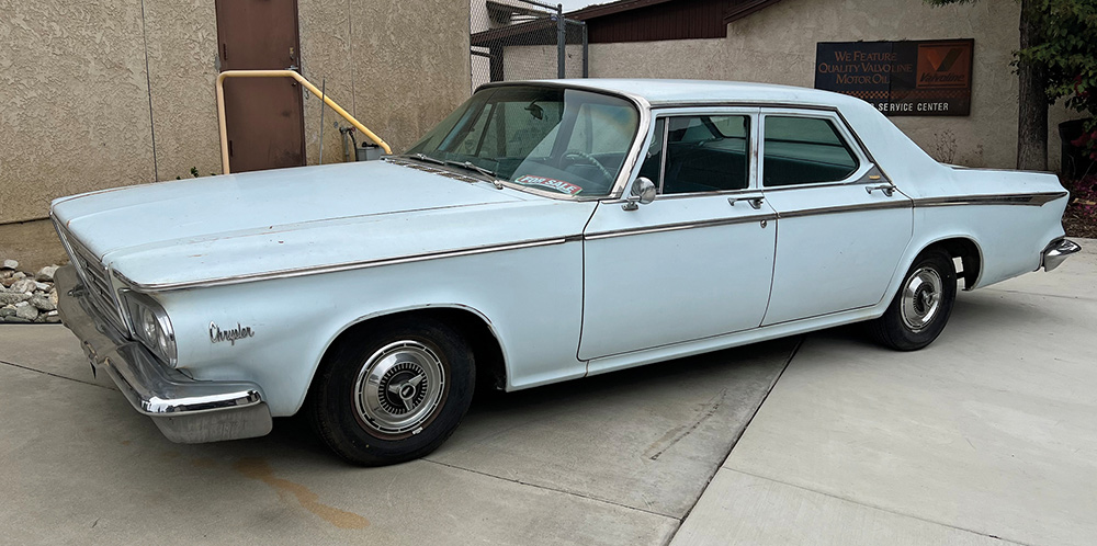 Pale powder blue '64 Newport Sedan