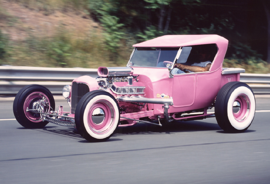 Chuck Vranas driving the 100-inch wheelbase Lady Luck II during the photo shoot by Eric Geisert