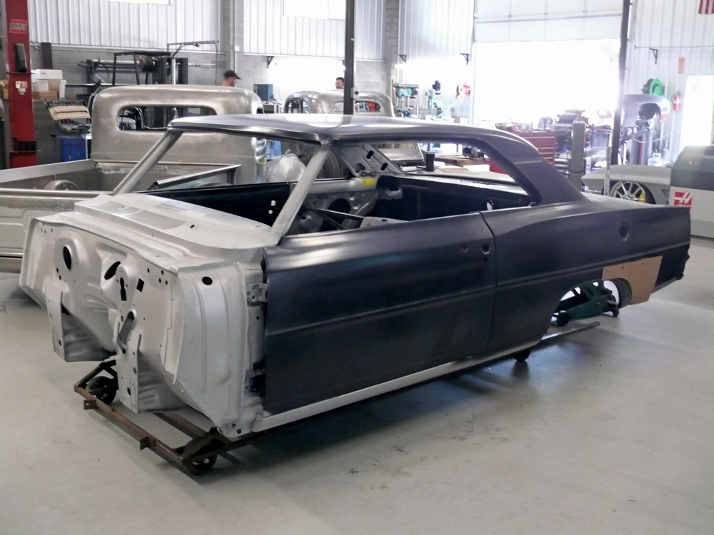 DSR took delivery of this brand-new ’67 Chevy II Nova body from Real Deal Steel. The bodies are available in several configurations and are available with mini-tubs already installed.