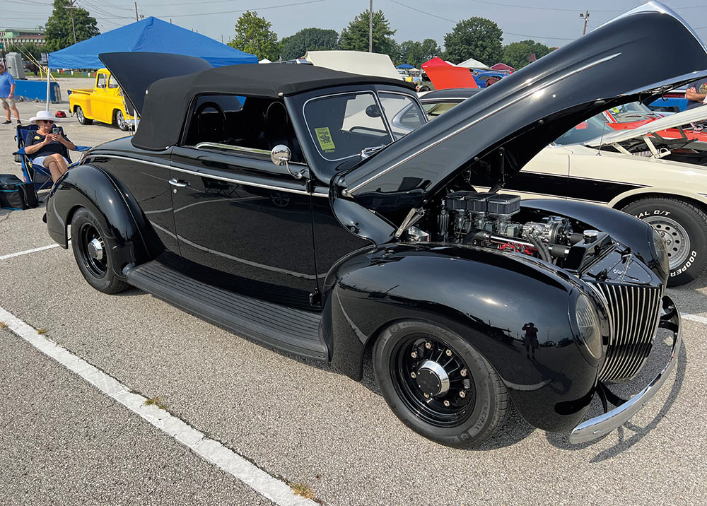 Black on black '39 Ford convertible