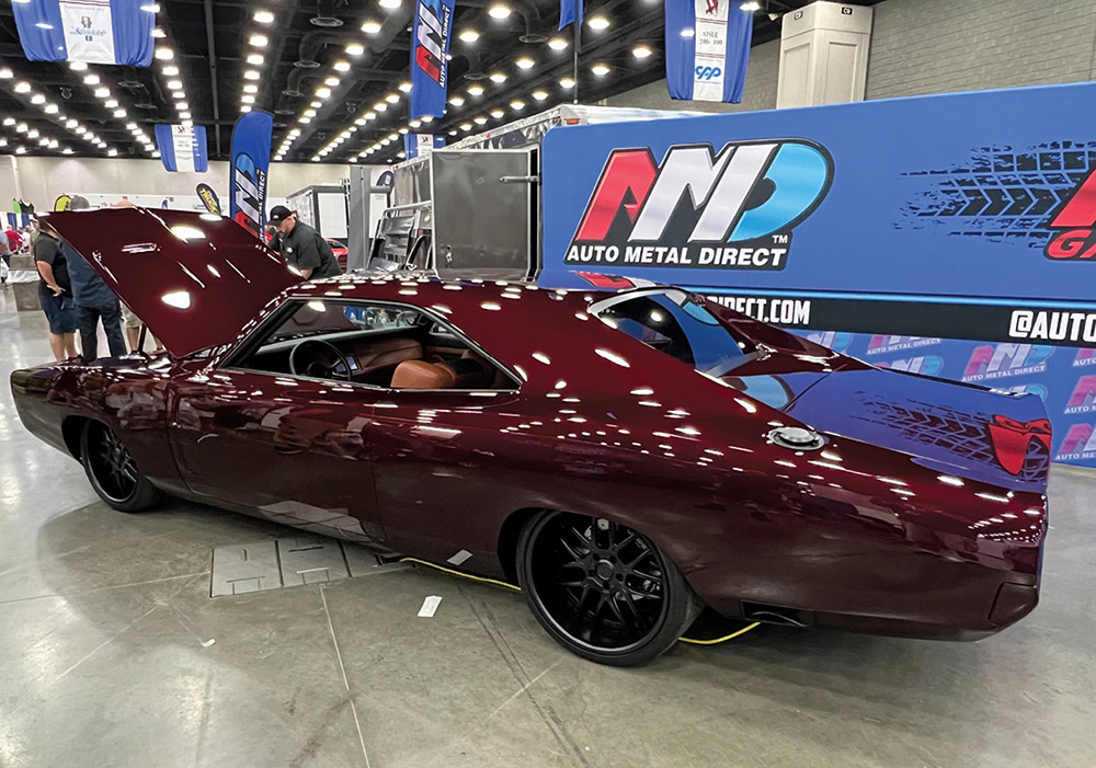 Modified deep maroon '68 Charger