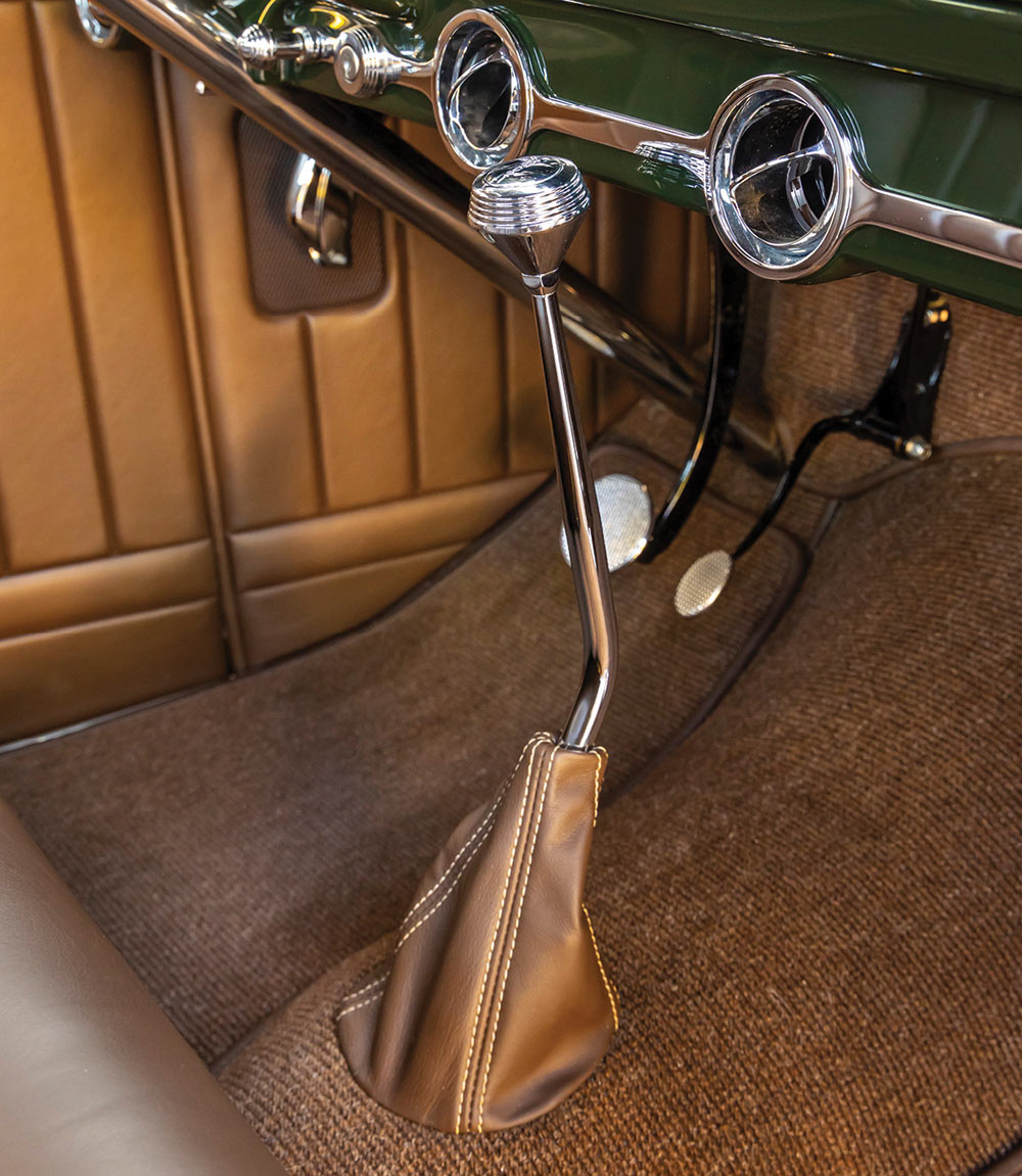 Coupe's polished floor shifter