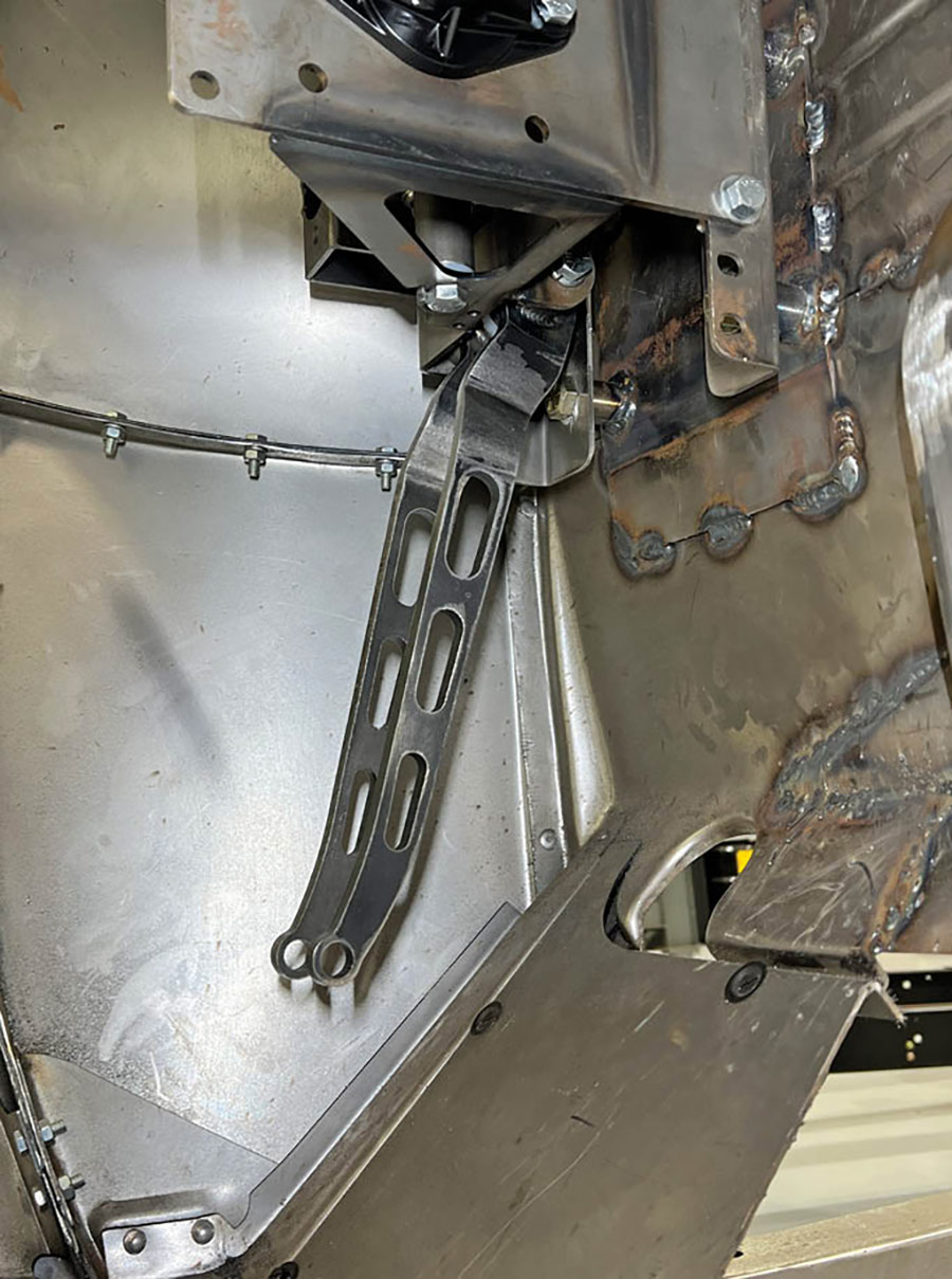 When properly located there will be 7 to 8 inches from the pedal pad to the floorboard.