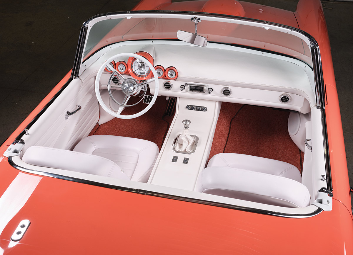 Interior of ’55 Thunderbird