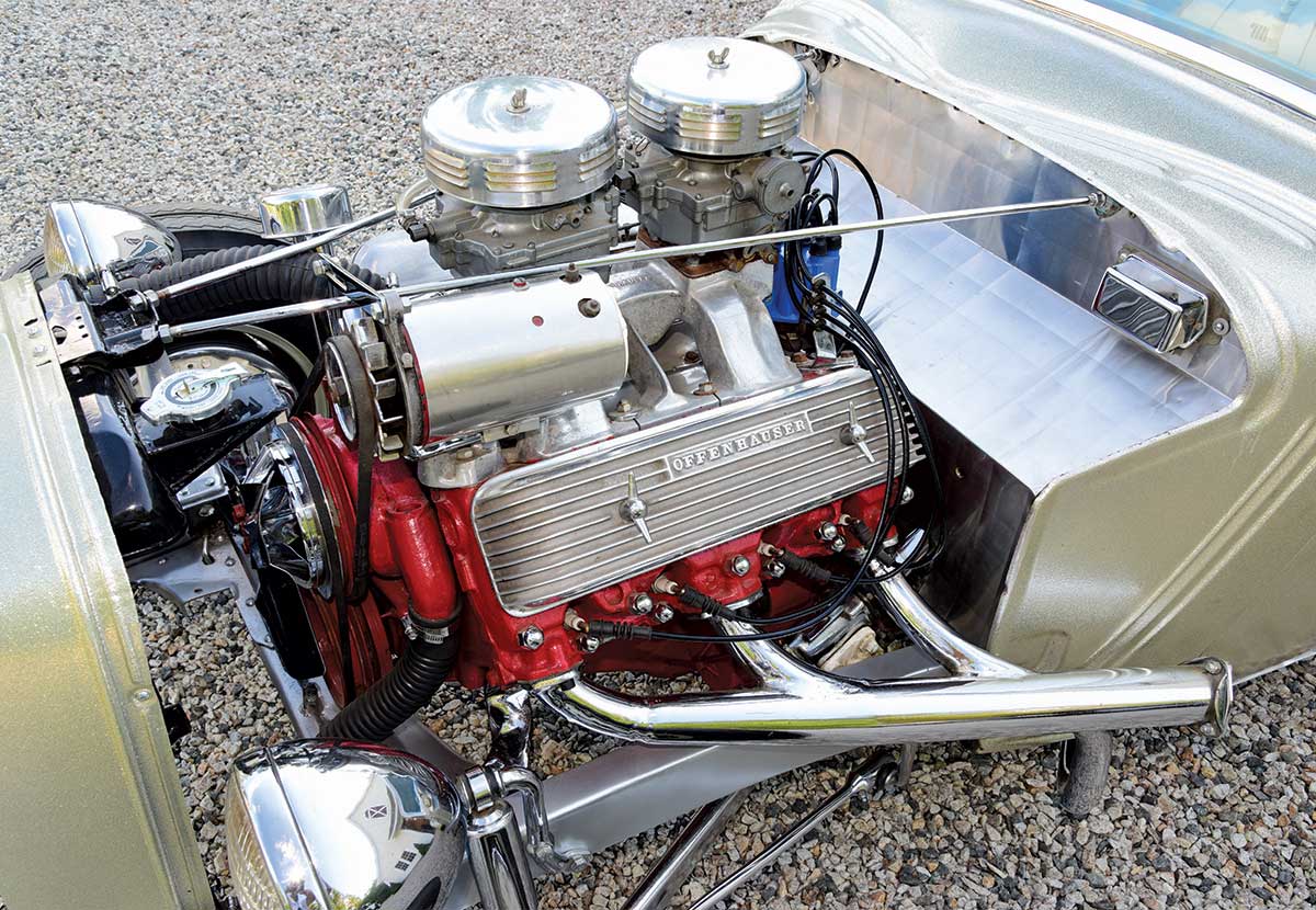 '34 Ford channeled coupe engine