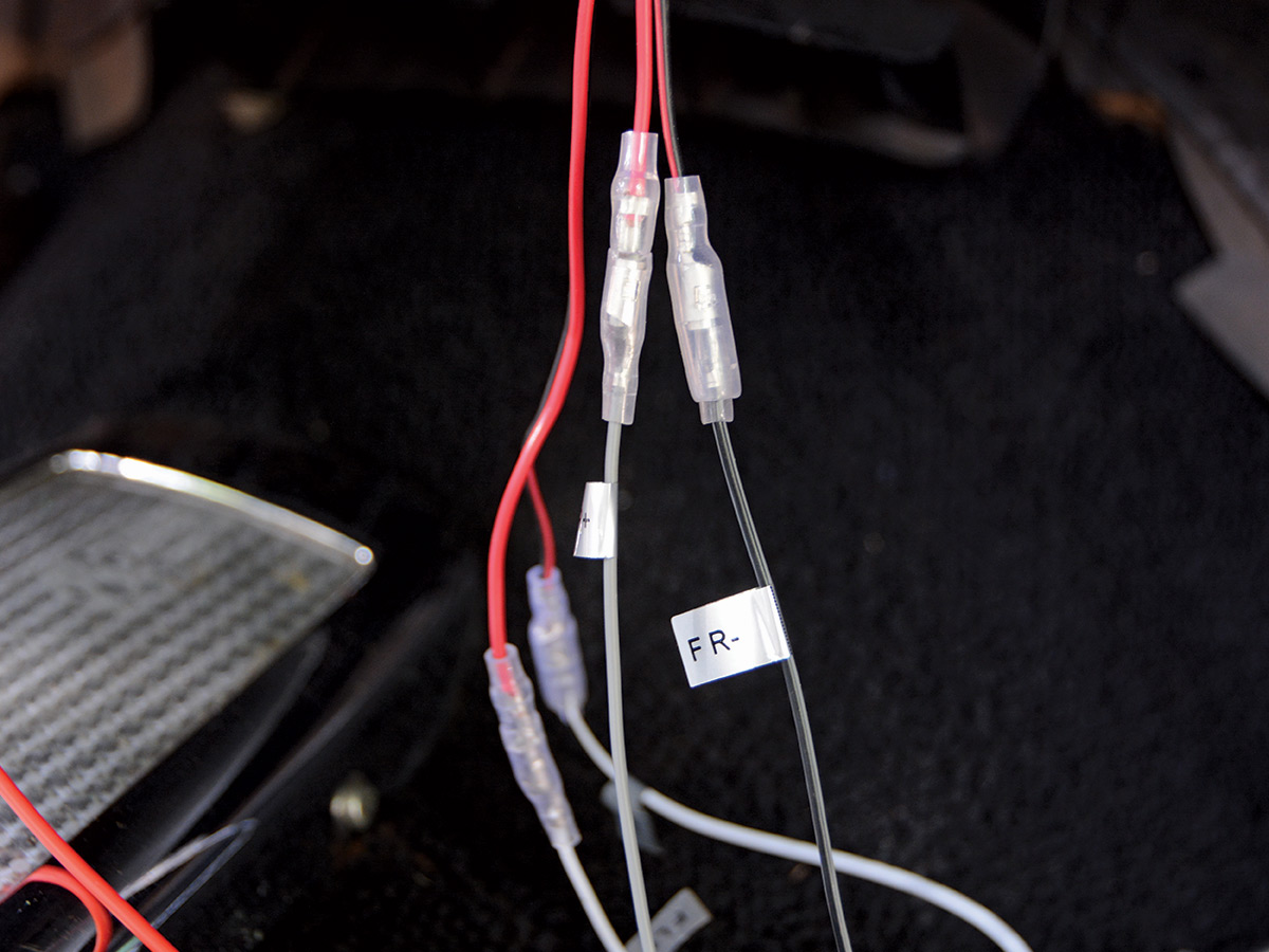 red and white speaker wiring