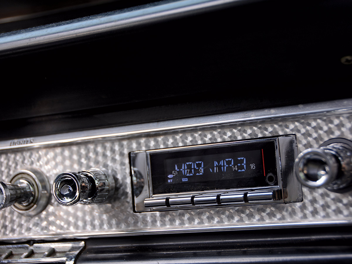 closeup of newly installed custom autosound 740