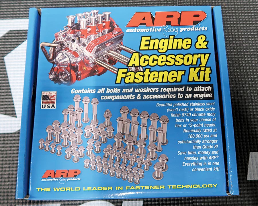 ARP engine and accessory fastener kit box