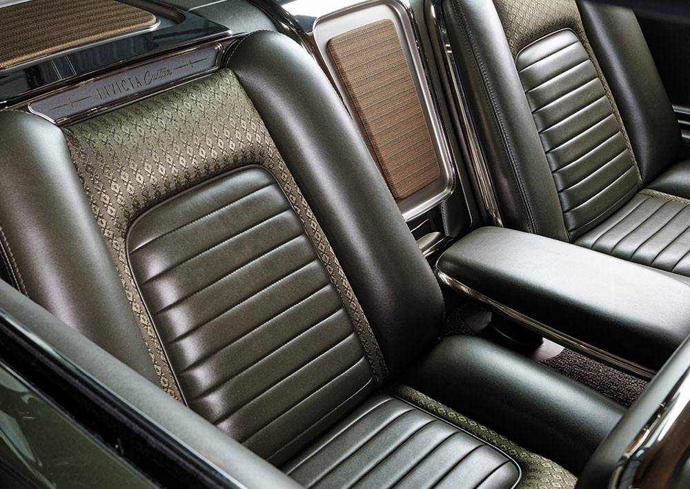 leather seating in a ’60 Buick Invicta X60 Custom