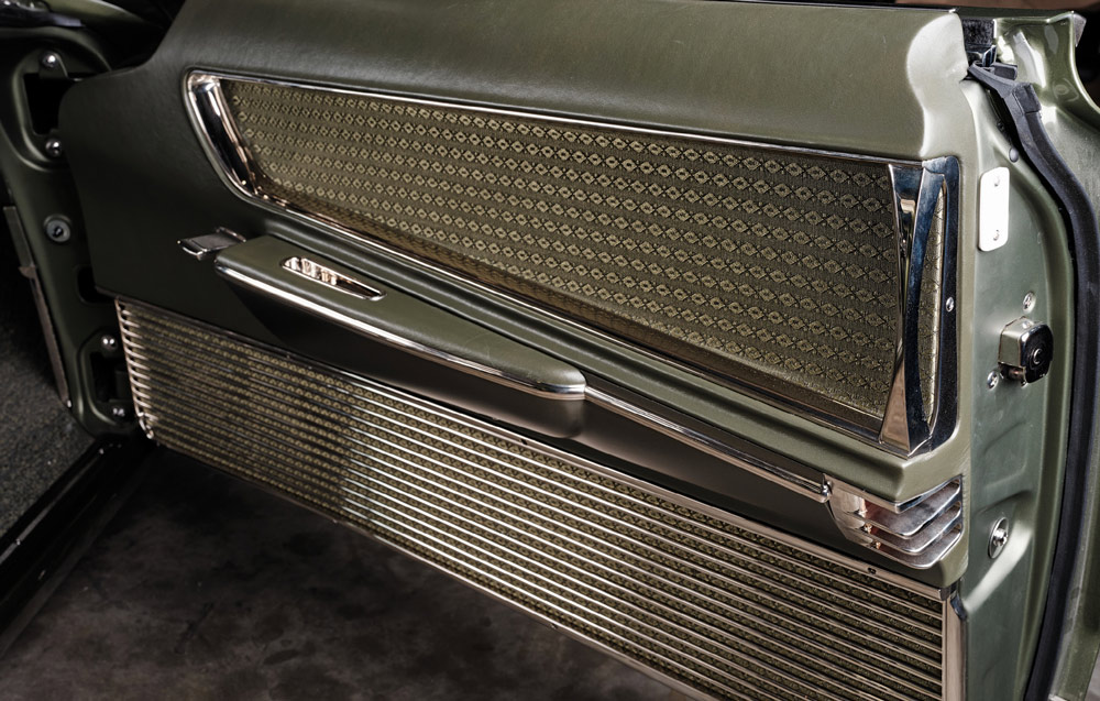 interior side of car door in a ’60 Buick Invicta X60 Custom