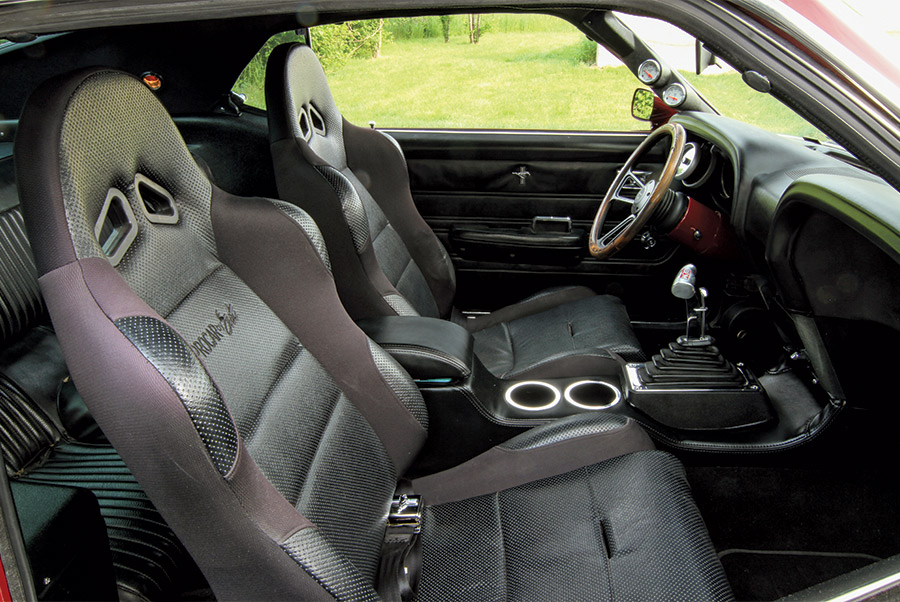 interior of '69 Ford Mustang