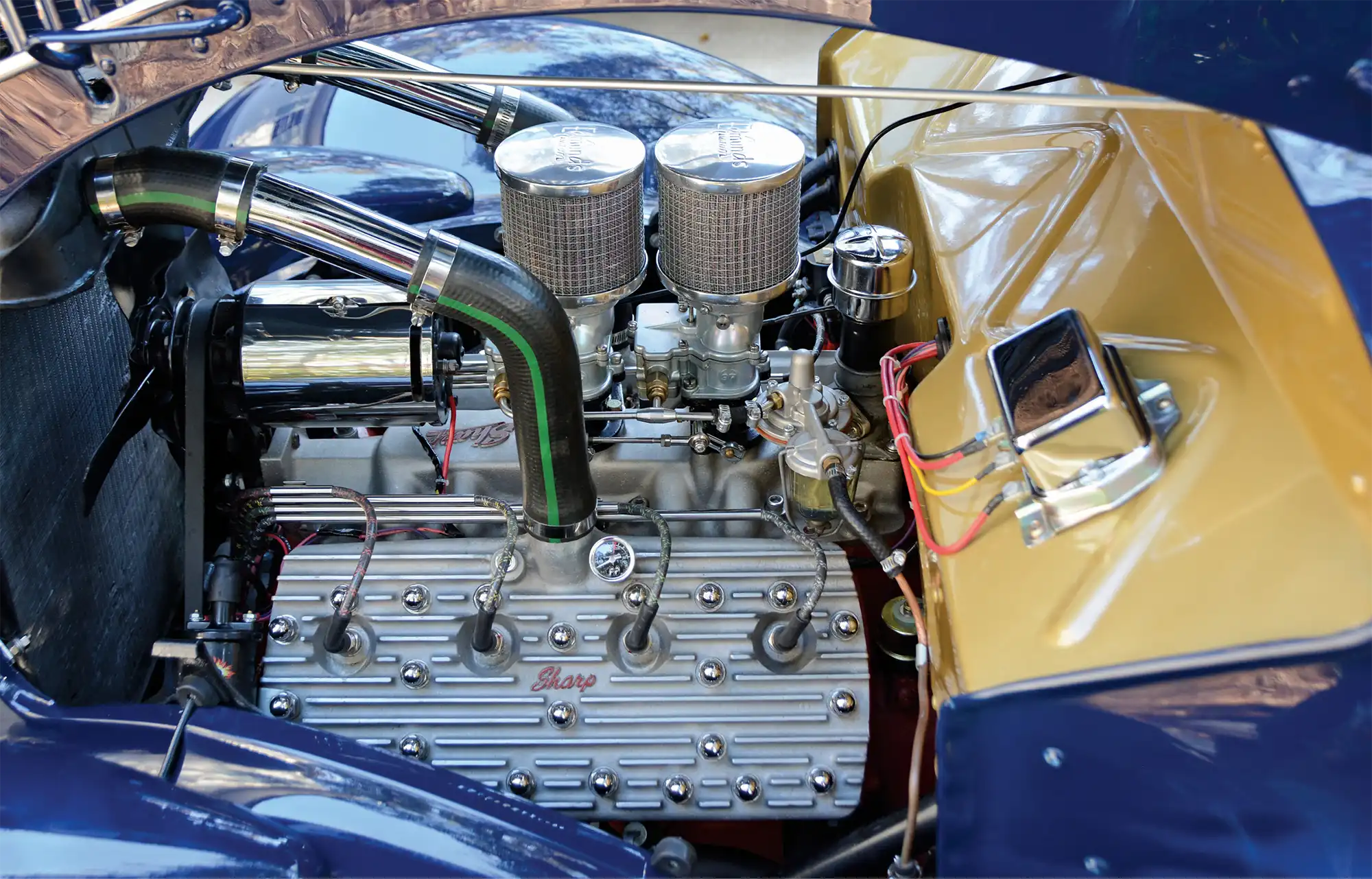 under the hood of a '36 Ford