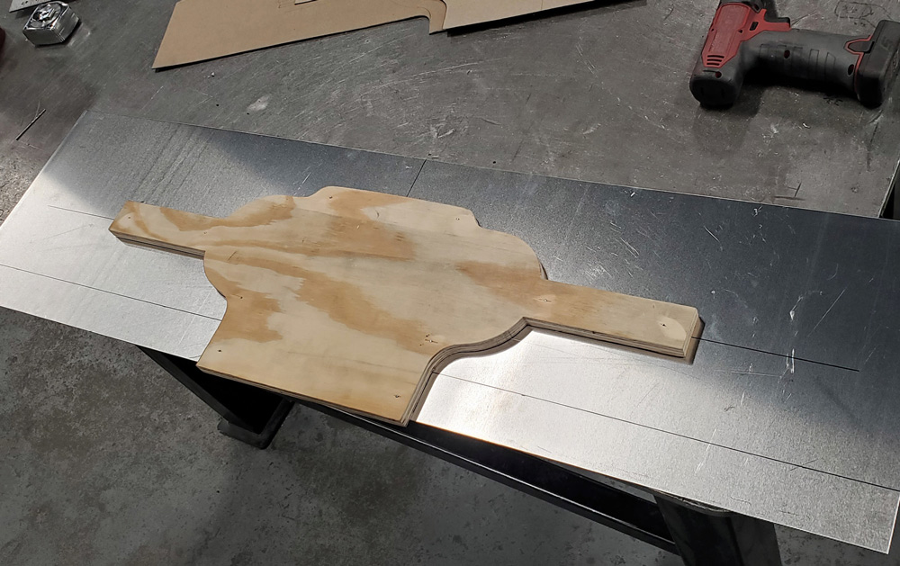 piece of cut plywood