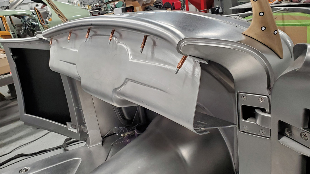 filler piece added to the sides of the dash panel