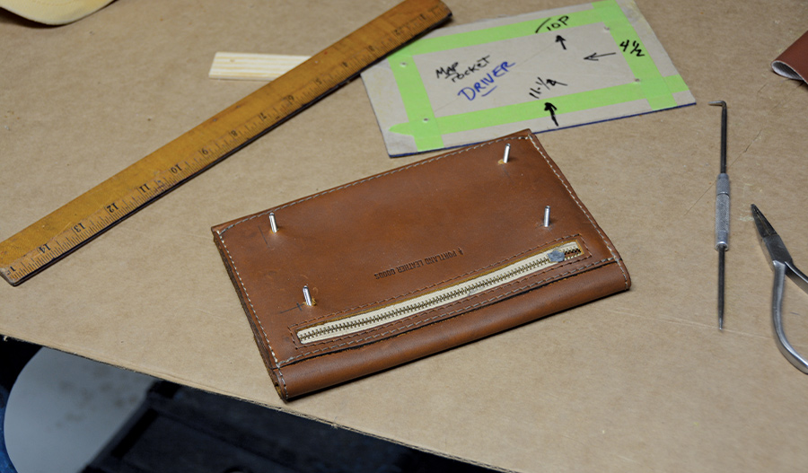 holes and screws added to the map pocket