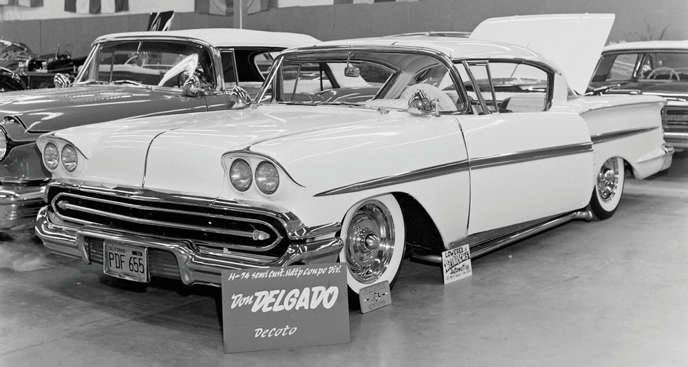 old black and white photograph of a ’58 Chevy