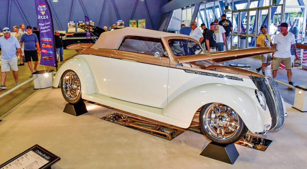 ’37 Ford Cabriolet at a car show