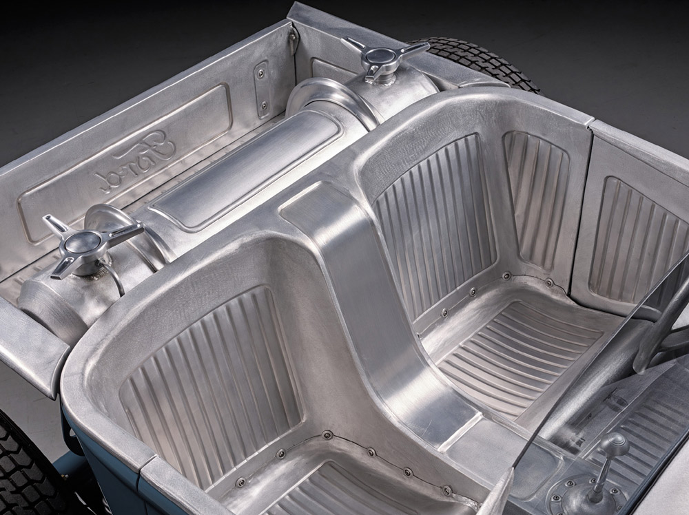 metal seating in a ’31 Ford roadster