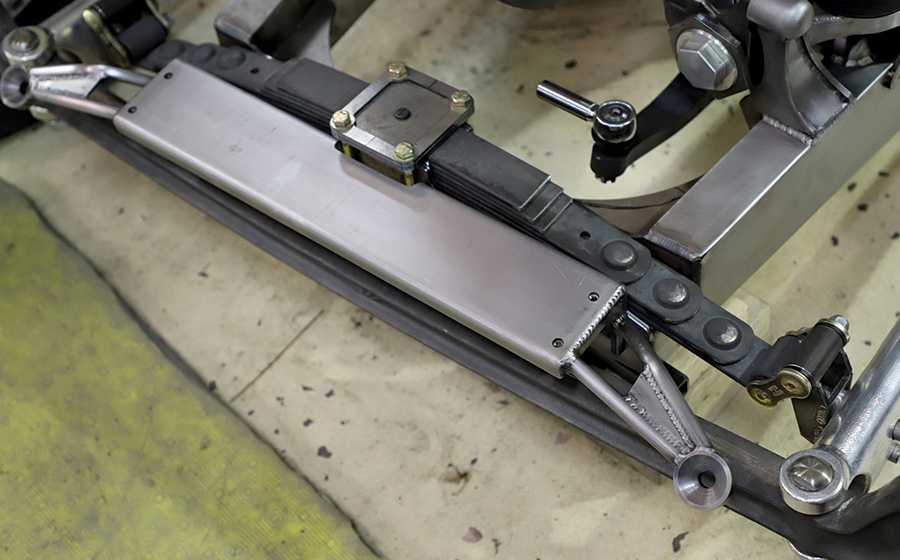 clever mount attached to the front of the frame